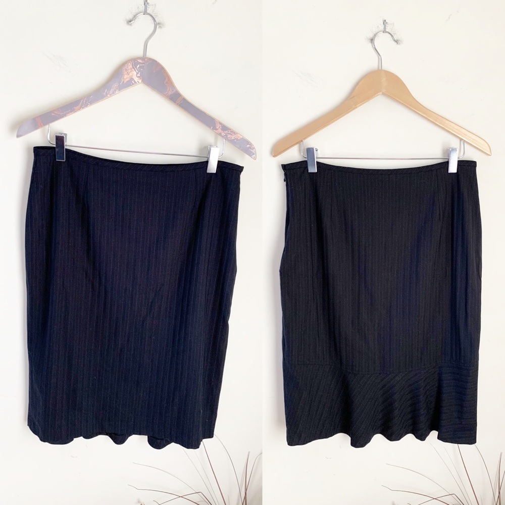 Yoana Baraschi black wool pencil skirt